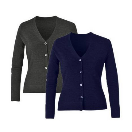 NNT Womens Pure Wool V-Neck Button Up Cardigan Classic Fit CAT518-KarWorkwear