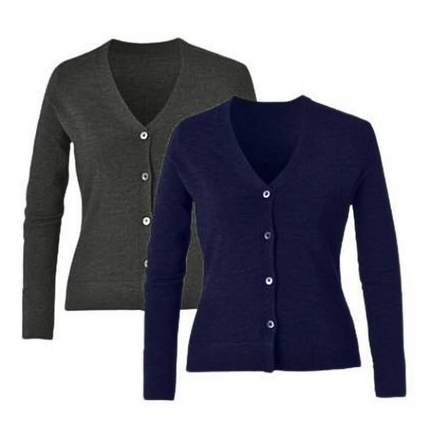 NNT Womens Pure Wool V-Neck Button Up Cardigan Classic Fit CAT518-KarWorkwear