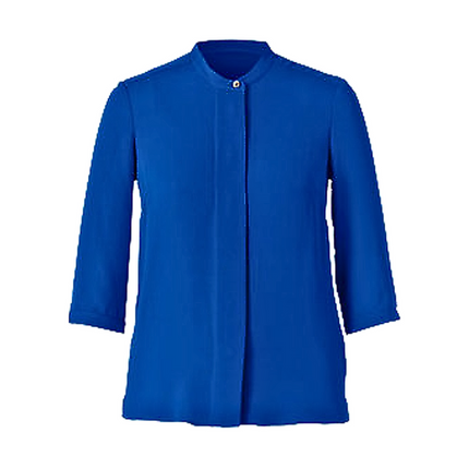 NNT Womens Discontinued Double Georgette 3/4 Sleeve Blue Blouse CAT4Q1-KarWorkwear