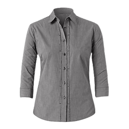 NNT Mens Mini Check 3/4 Sleeve Tuck Business Collared Classic Shirt CAT4LB-KarWorkwear
