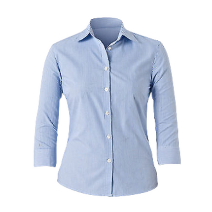 NNT Mens Cotton Blend Balance Stripe 3/4 Sleeve Collared Button Shirt CAT4K7-KarWorkwear