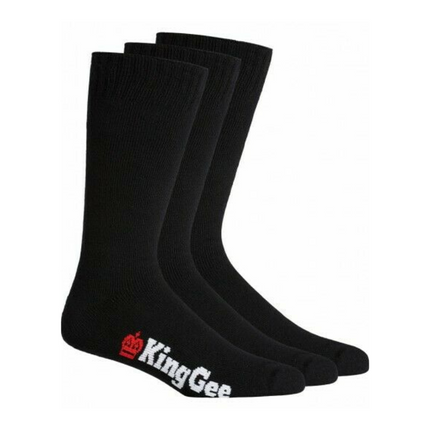 KingGee Mens 3 Pack Bamboo Work Socks Comfort Breathable Workwear K09230-KarWorkwear