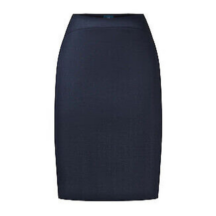 NNT Womens Sharkskin Detail Pencil Skirt Box Pleats Business Comfort CAT2L3-KarWorkwear