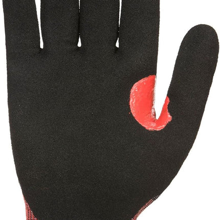 A672 Reinforced Grip Nitrile Cut Resistant Safety Work Gloves Black, Medium