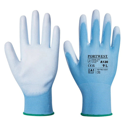 A120 Work Gloves PU Palm Dipped Abrasion and Tear Resistant Black, 3X-Large-KarWorkwear