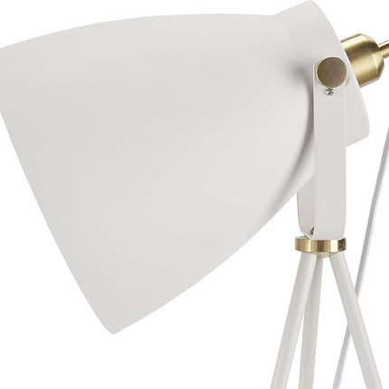 Home 57" Tripod Floor Lamp, Modern, Industrial, Transitional for Bedroom, Living Room, Office, White