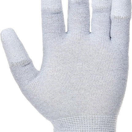 A198 Antistatic Safety Glove with PU Non Slip Fingertip Coating ANSI, Large
