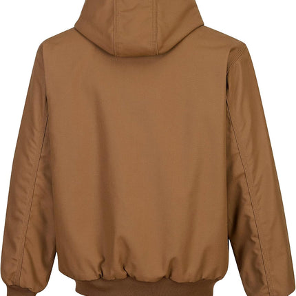 UFR48 Men'S Duck Quilt Lined Flame Resistant Winter Hooded Jacket