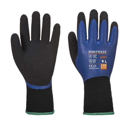 AP01 Thermo Grip Pro Glove Blue/Black, Medium