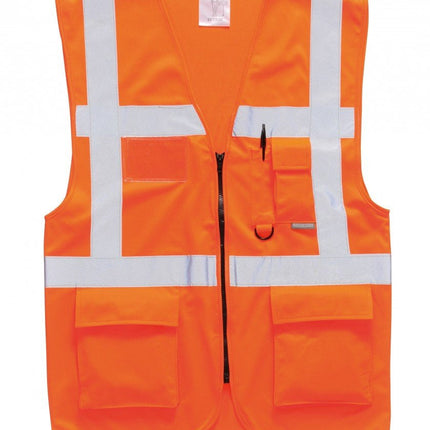 US476 Hi Vis Vest Berlin Executive Workwear, Yellow, 7X-Large