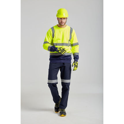 AP55 anti Impact Waterproof Safety Work Gloves - Cut Resistant and Impact Reducing Protective Work Gloves Grey/Black, Medium