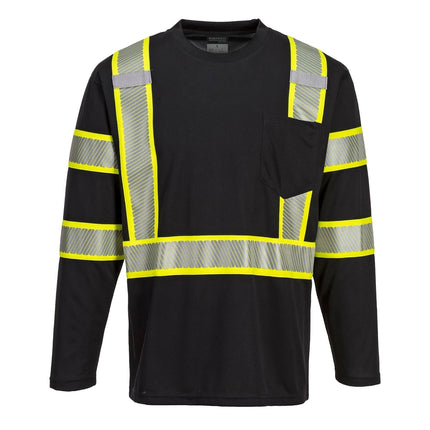 Iona plus T-Shirt L/S, Color: Black, Size: XL, S346BKRXL