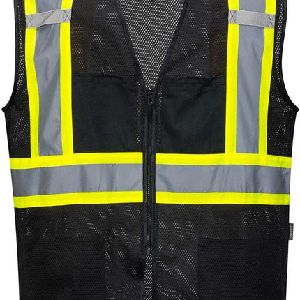 Iona Tampa Mesh Vest Work Safety Protective Clothing Vest Pocket Adjustable Strap