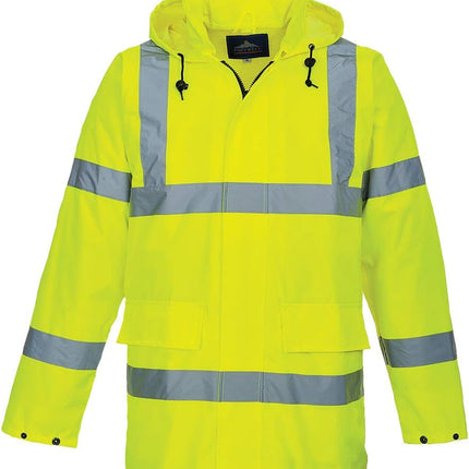 US160 Hi-Vis Lite Rain Safety Traffic Jacket Yellow, X-Large