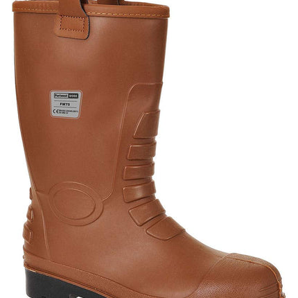 FW75 Neptune Fur Lined Rigger Boot with Protective Steel Toecap ASTM, Black, 10