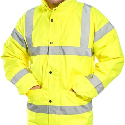 US460 Hi-Vis Waterproof Rain Traffic Jacket Yellow, 6X-Large