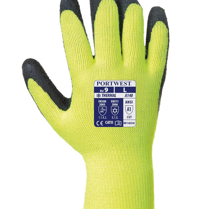 A140 Thermal Grip Glove Black, X-Small