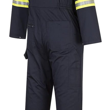 F128 Iona Xtra Reflective Coverall Navy, X-Large