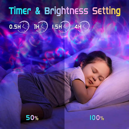 Galaxy Projector for Bedroom, White Noise Galaxy Light, Remote Timer Star Projector, Bluetooth Music Night Light Projector for Kids Teen Adult Bedroom Decor