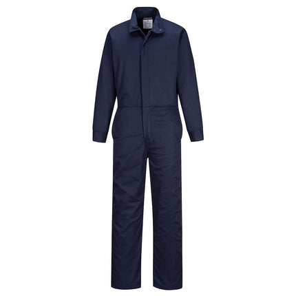 FR505 Men'S FR Coveralls - Bizflame 88/12 Flame Resistant Safety Workwear Coveralls Navy, X-Large
