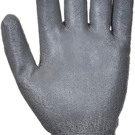 LR Cut PU Palm Glove Safety Work Wear Protective Gloves Resistant Coated ANSI 105, Large
