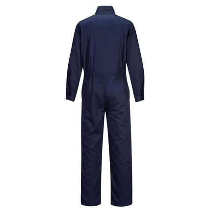 FR505 Men'S FR Coveralls - Bizflame 88/12 Flame Resistant Safety Workwear Coveralls Navy, X-Large