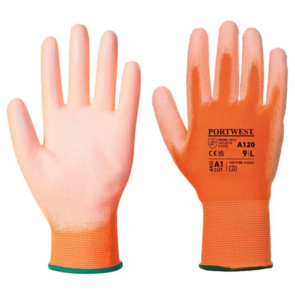 A120 Work Gloves PU Palm Dipped Abrasion and Tear Resistant Black, Xx-Large-KarWorkwear