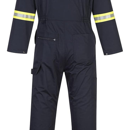 F128 Iona Xtra Reflective Coverall Navy, X-Large