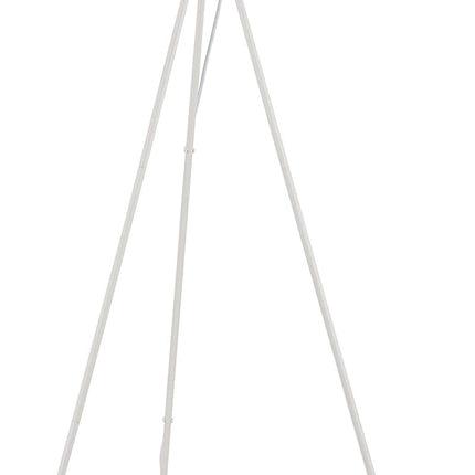 Home 57" Tripod Floor Lamp, Modern, Industrial, Transitional for Bedroom, Living Room, Office, White