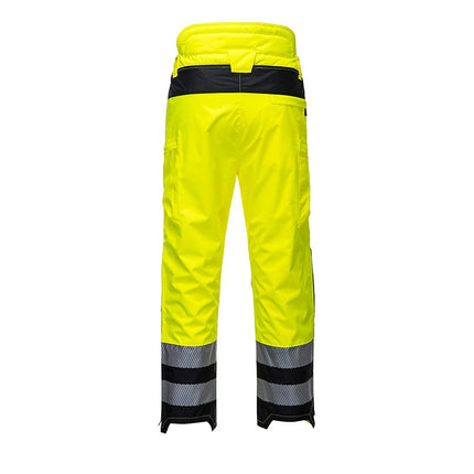 PW342 Men'S PW3 Hi Vis Waterproof Safety Rain Pants, Lightweight and Flexible Workwear Yellow/Black, X-Large