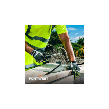 A722 anti Impact Safety Work Gloves - Cut Resistant and Impact Reducing Protective Gloves Gray/Black Grey/Black, Large