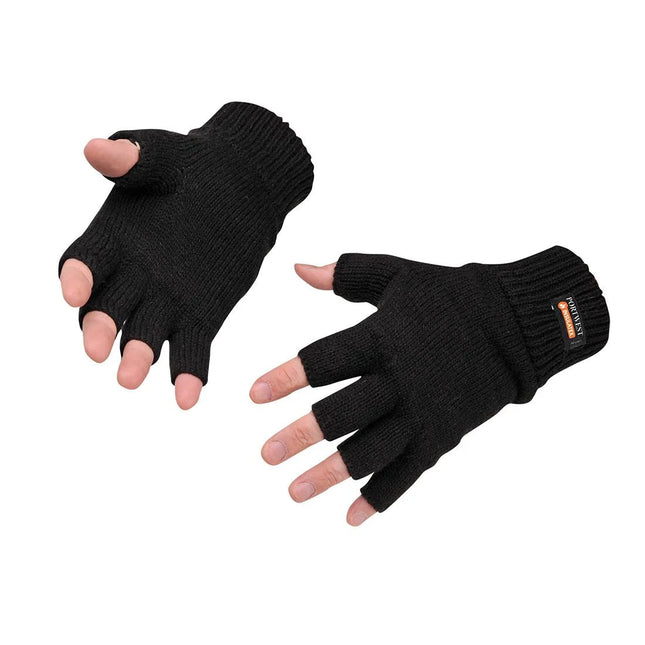Knitted Insulatex Fingerless Gloves-KarWorkwear