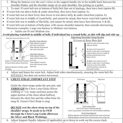 Harness - Aiding in Patient Fall Prevention & Balance & Stability. for Epilepsy, Parkinson'S, Elderly Care and More. Beneficial for Pt/Ot'S. Increasing Patient Safety over Gait Belts.