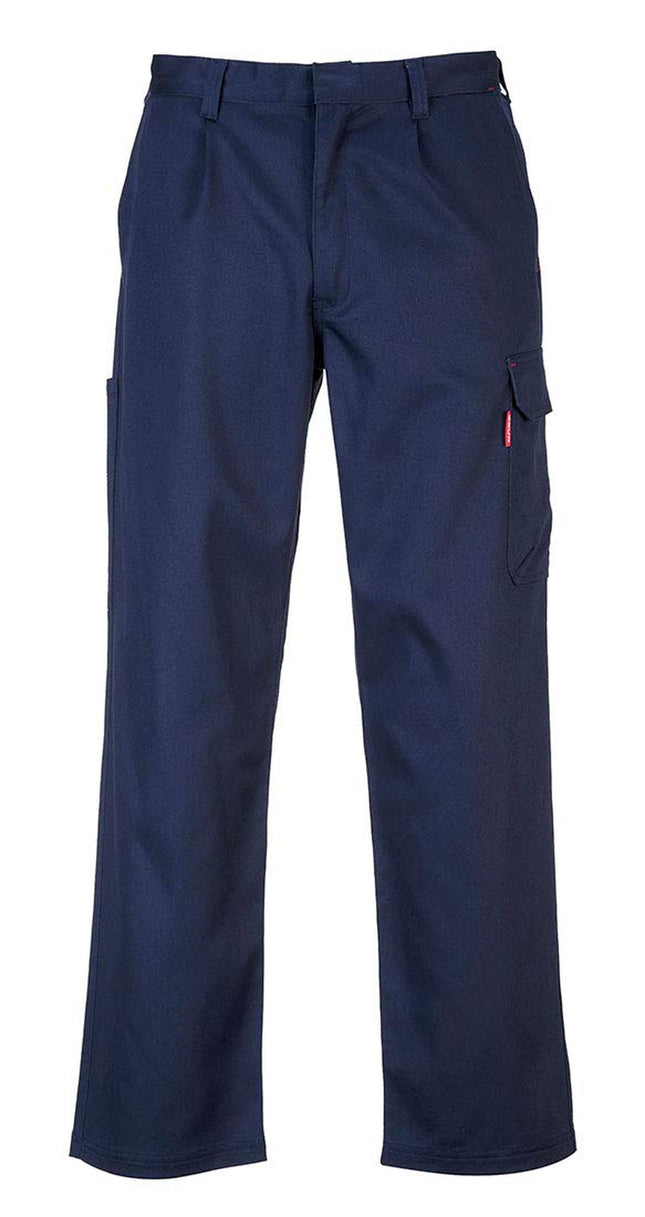 BZ31 Mens Safety Cargo Pants in Flame Resistant Bizweld ASTM NFPA, Navy, X Larger