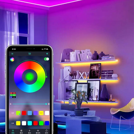 20 Ft LED Lights for Bedroom,Upgraded Led Strip Lights from 16.4Ft to 20Ft with Remote Color Changing LED Strip Lights(App+Ir Remote+Mic+Music Sync)