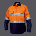 S / Orange/Navy